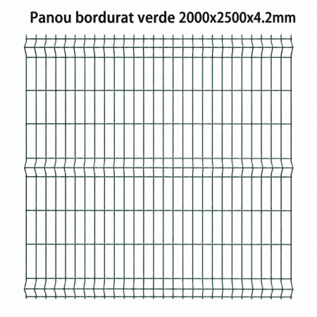 Panou bordurat verde 2000 x 2500 x 4.2 mm
